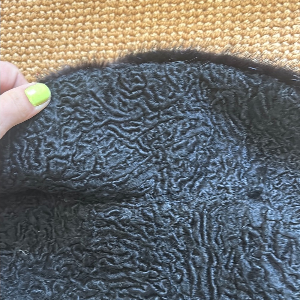 Vintage Mink Sheep Fur Cropped Jacket - Picture 8 of 10